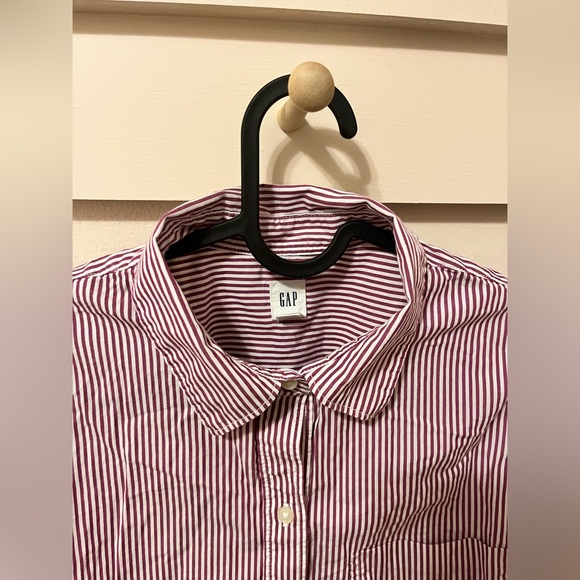 Gap Women’s Pink Stripped shirt, long sleeved, size S - Picture 3 of 3